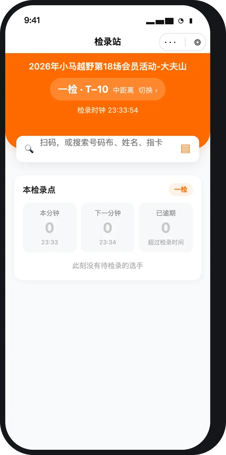 检录站